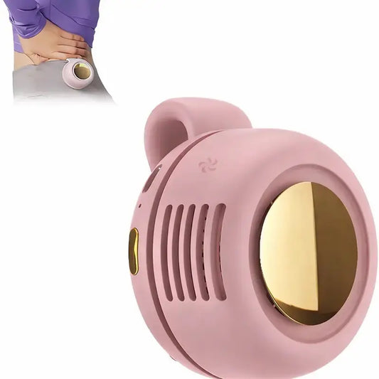 Portable Rechargeable Waist Fan – Bladeless Turbo Cooling Fan with 3 Speeds, Silent Hands-Free Personal Fan for Outdoor Work, Hiking, Travel & Summer