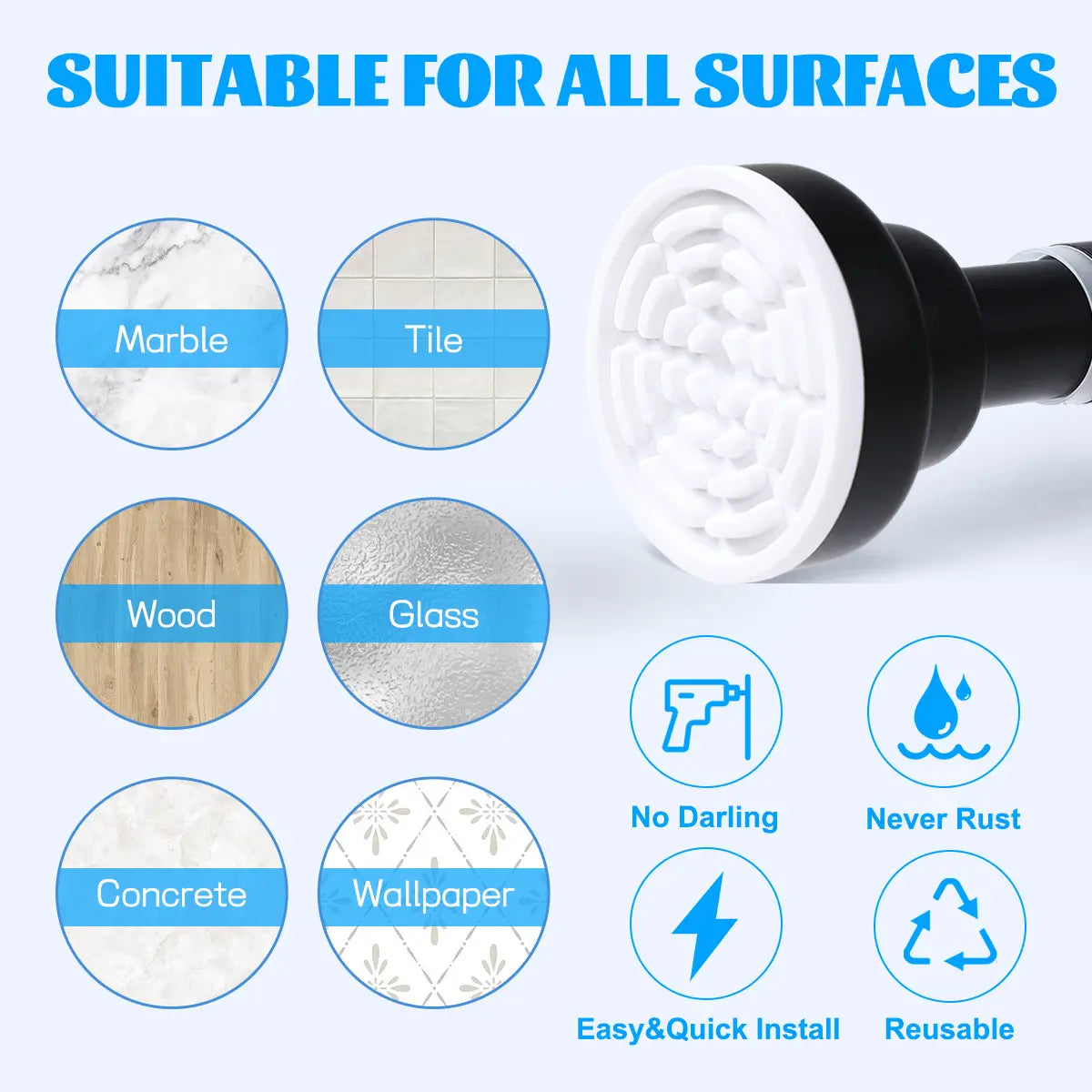 Shower Curtain Rod, 32-80 Inch Adjustable Spring Tension Curtain Rod, Never Rust Anti-Slip Shower Curtain Rod for Bathroom, No Drilling, Never Collapse, Easy to Use, Silver and Black